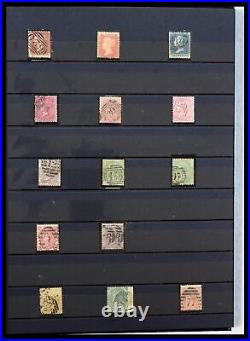 Lot 38290 Stamp collection Great Britain 1840-1900 in stockbook