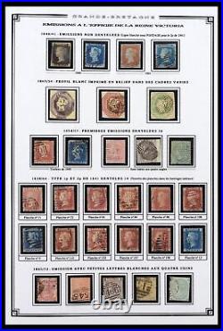 Lot 38740 MNH/MH/used stamp collection Great Britain 1840-1998 in album