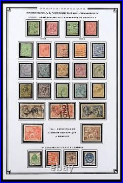 Lot 38740 MNH/MH/used stamp collection Great Britain 1840-1998 in album