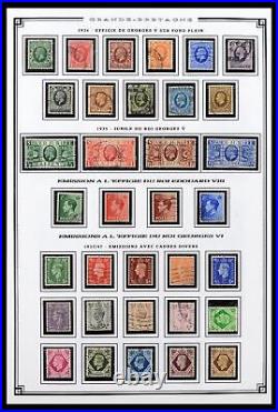 Lot 38740 MNH/MH/used stamp collection Great Britain 1840-1998 in album