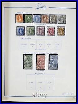 Lot 39217 Stamp collection Switzerland 1850-1986 in Majo album