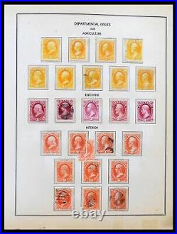 Lot 39515 SUPER stamp collection USA BOB/possessions 1862-1940 in album
