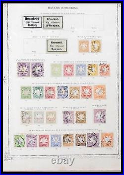 Lot 39600 SUPER stamp collection German States 1849-1920 in album