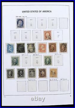 Lot 39698 Stamp collection USA 1851-1988 in 3 Davo albums