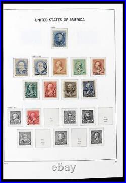 Lot 39698 Stamp collection USA 1851-1988 in 3 Davo albums