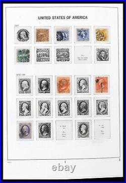 Lot 39698 Stamp collection USA 1851-1988 in 3 Davo albums