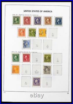 Lot 39698 Stamp collection USA 1851-1988 in 3 Davo albums