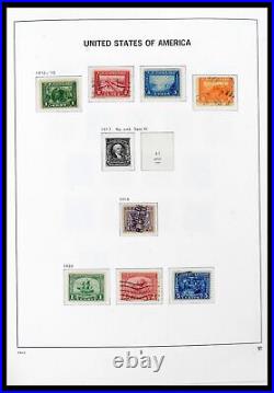 Lot 39698 Stamp collection USA 1851-1988 in 3 Davo albums