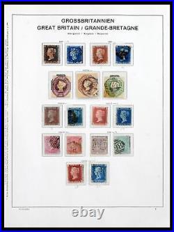 Lot 39965 Stamp collection Great Britain 1840-1970 in Schaubek album