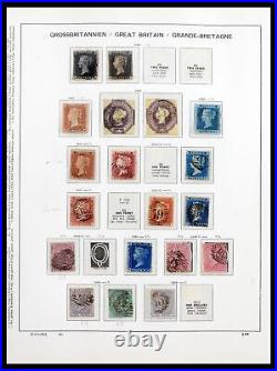 Lot 39965 Stamp collection Great Britain 1840-1970 in Schaubek album