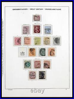 Lot 39965 Stamp collection Great Britain 1840-1970 in Schaubek album