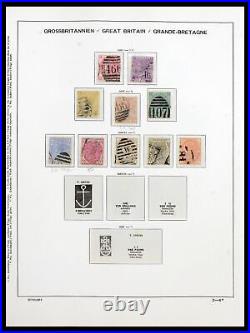 Lot 39965 Stamp collection Great Britain 1840-1970 in Schaubek album