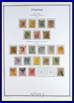 Lot 40358 Stamp collection Hong Kong 1862-1949 in Palo album