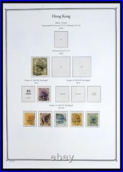 Lot 40358 Stamp collection Hong Kong 1862-1949 in Palo album