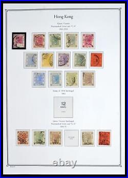 Lot 40358 Stamp collection Hong Kong 1862-1949 in Palo album