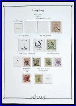 Lot 40358 Stamp collection Hong Kong 1862-1949 in Palo album