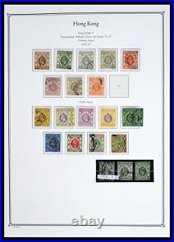 Lot 40358 Stamp collection Hong Kong 1862-1949 in Palo album