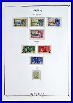 Lot 40358 Stamp collection Hong Kong 1862-1949 in Palo album