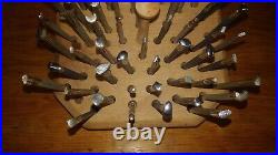 Lot Of 107 Vintage Craftool Co. U. S. A. Leather Tooling Stamps Some Pre 1963