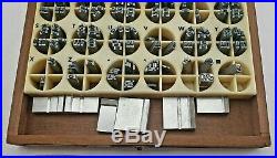 Lot Of 2 Kingsley Machine Type (13pt+14pt lower case) Hot Foil Stamping Machine