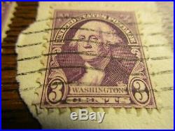 Lot Of 2 Very Rare George Washington 3 Cent US Postage Stamp