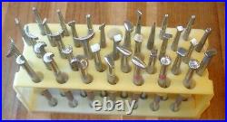 Lot Of 36 Vintage Craftool Co. Leather Saddle Stamp Tools Tandy USA