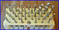 Lot Of 36 Vintage Craftool Co Number Only Leather Saddle Stamp Tools Tandy USA