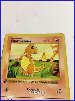 Lot Of 6 Charmander Base Set First 1st Edition Stamp Shadowless English Mint