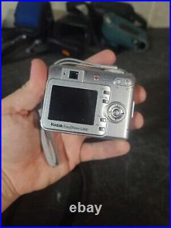 Lot Of 9 Digital Cameras Cybershot Fuji Smart Shot Kodak Hp Read