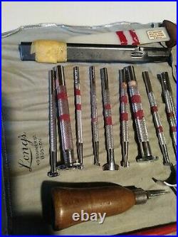 Lot Of Leather Working Stamps, Snap All, Swivel knife & more. Kraftool Co