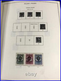 Lot Poland 1590 Stamps Stamp Collection $3690 Retail Mint Used Hinged Plus Album