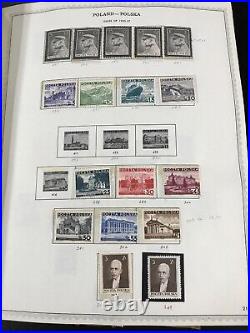 Lot Poland 1590 Stamps Stamp Collection $3690 Retail Mint Used Hinged Plus Album