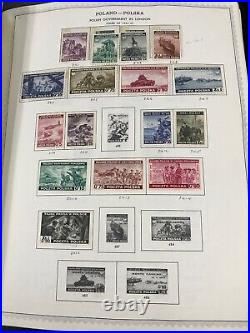 Lot Poland 1590 Stamps Stamp Collection $3690 Retail Mint Used Hinged Plus Album