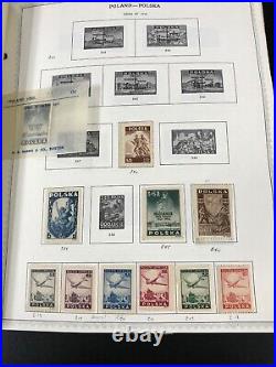 Lot Poland 1590 Stamps Stamp Collection $3690 Retail Mint Used Hinged Plus Album