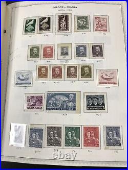 Lot Poland 1590 Stamps Stamp Collection $3690 Retail Mint Used Hinged Plus Album