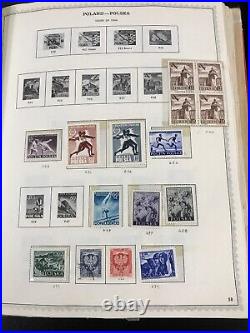 Lot Poland 1590 Stamps Stamp Collection $3690 Retail Mint Used Hinged Plus Album