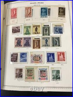 Lot Poland 1590 Stamps Stamp Collection $3690 Retail Mint Used Hinged Plus Album