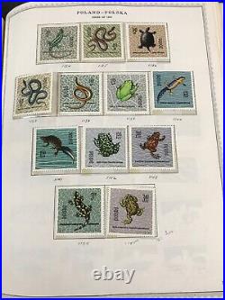 Lot Poland 1590 Stamps Stamp Collection $3690 Retail Mint Used Hinged Plus Album