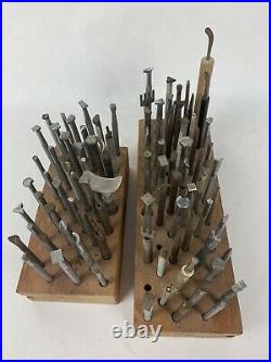 Lot Vintage Saddlery Shoe Leather Craft Stamp Swivel Tools (Some Are Rusty)