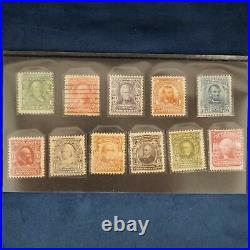 Lot of 11 US Stamps 1902-1906 SCOTT # 300-309, 319F Free Shipping USA