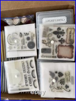 Lot of 128 Acrylic Stamp sets CTMH, letters, numbers, alphabets, some NIP