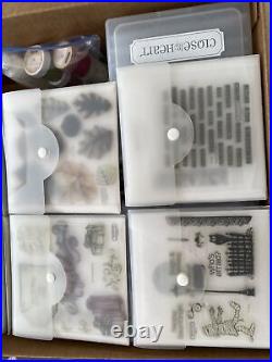 Lot of 128 Acrylic Stamp sets CTMH, letters, numbers, alphabets, some NIP
