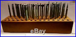 Lot of 43 Vintage Craftool Co. USA Leather Stamps Punches Tools Tandy Leather