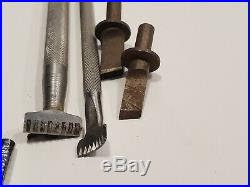 Lot of 48 Vintage Craftool Co. USA Leather Stamps Punches Tools
