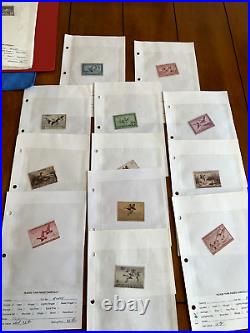 Lot of (61) 1935-1991 Federal Duck Stamps, RW1 RW57, some mint/newithused/signed