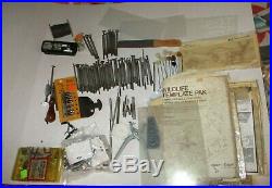 Lot of Vintage Craftool Co Misc Stamps & Punches 59 Leather Craft stencils +