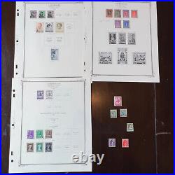 Luxembourg Caritas Mint Used Stamps Lot On Album Pages High Denom, Short Sets