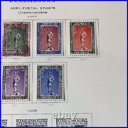 Luxembourg Caritas Mint Used Stamps Lot On Album Pages High Denom, Short Sets