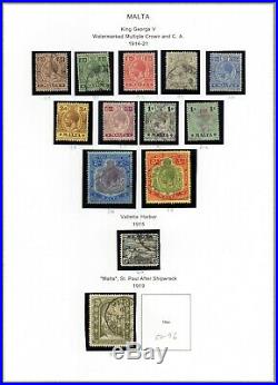 MALTA MINT AND USED COLLECTION QV-QEII 1860 to 1998