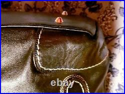 MINT LARGE Marino Orlandi Women's Italian Leather Stamped Purse/Carry All